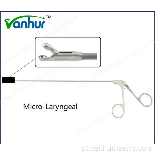 EN T Instrumentos de laringoscopia Pinça microlaríngea